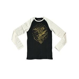 Ralph Lauren Denim & Supply Gold Eagle Raglan Tee‎ XS American Grunge Streetweat